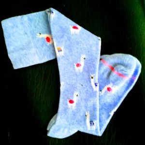 Kids' Socks - Cute Llama design - Long Socks or Triple Fold